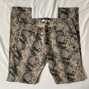 CAbi Snakeskin Patterned Jeans
